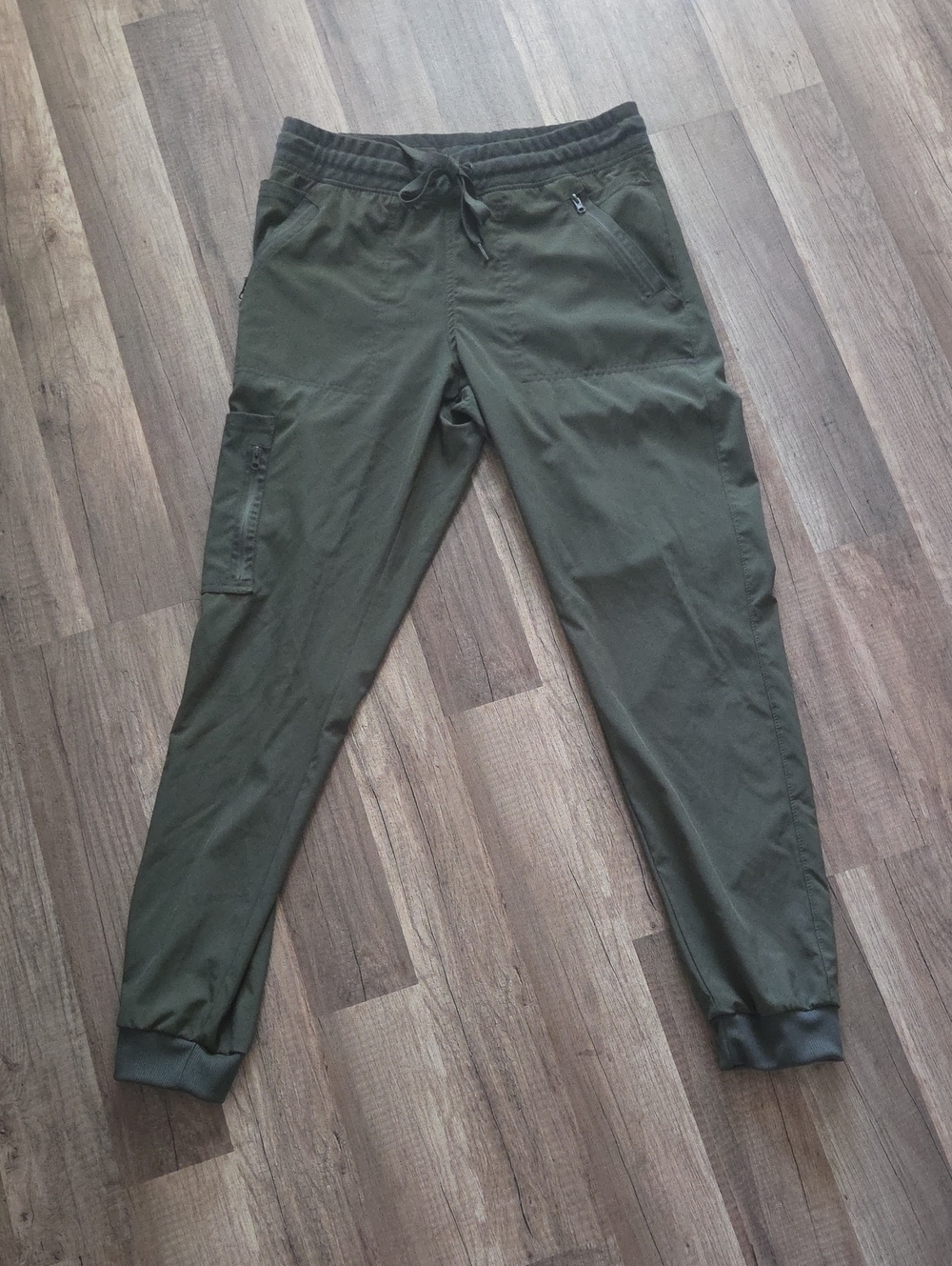 Women's Olive Green Ankle Jogger Pants - Comfortable Stretch